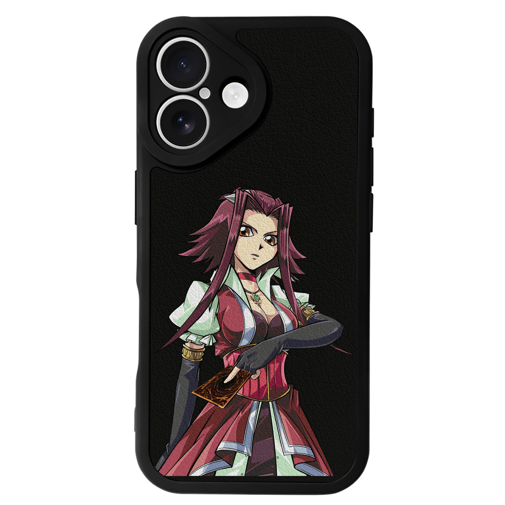 （画像用） 遊☆戯☆王 Yu-Gi-Oh! 【iPhone 16シリーズ対応】シリコンスマホケース（レザー調） 材質：シリコン